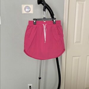 Source Unknown Pink Drawstring Mini Skirt